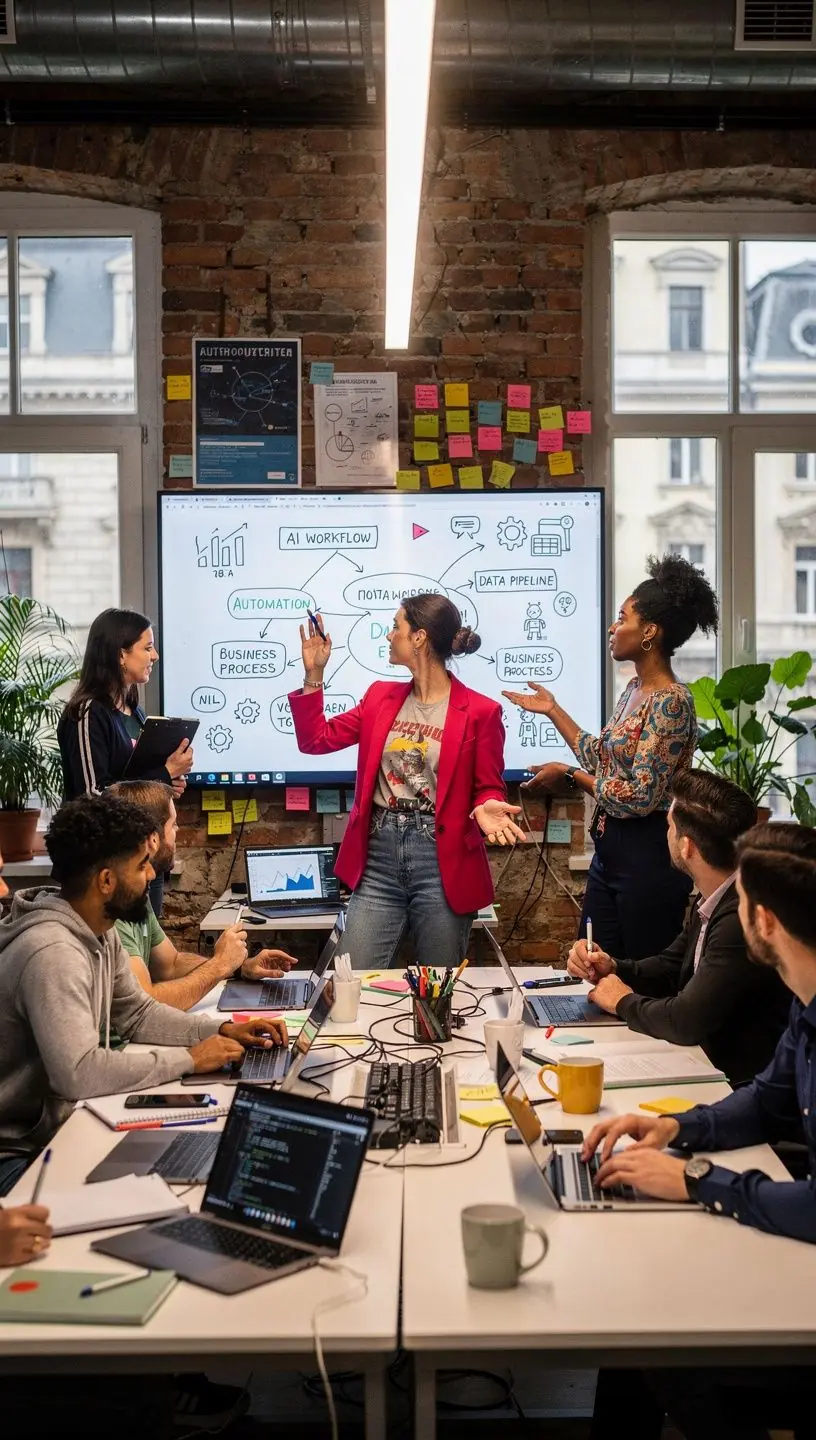 Professional team collaboration